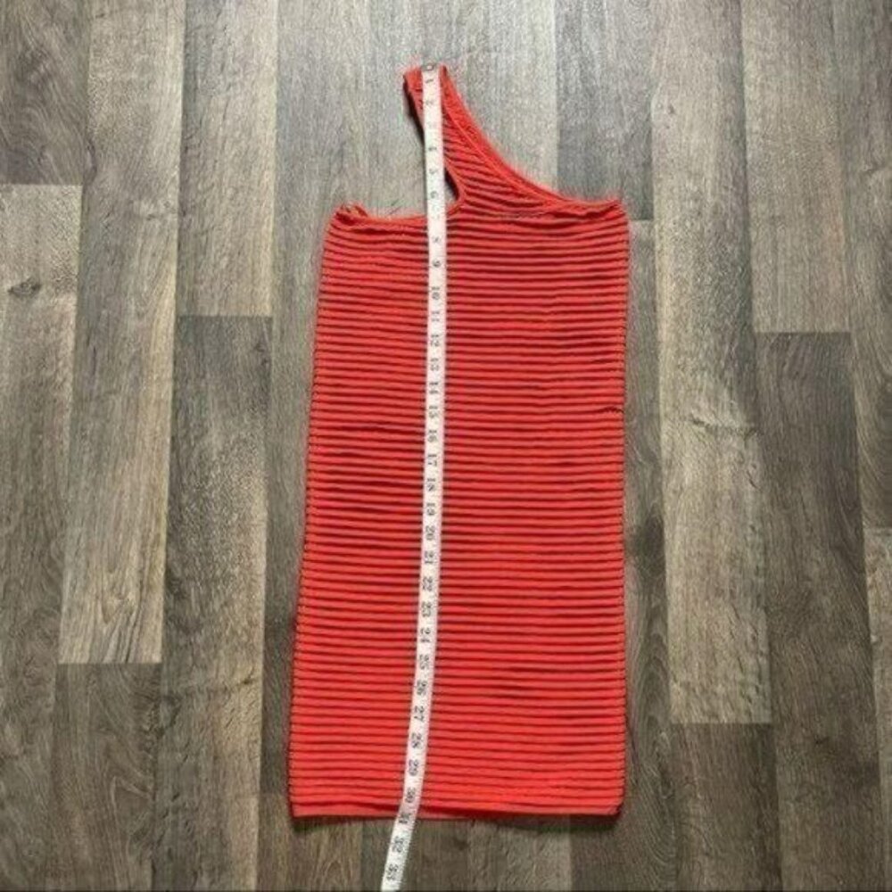BCBGeneration Orange One Shoulder Bodycon Dress Size XS/S - Picture 6 of 10